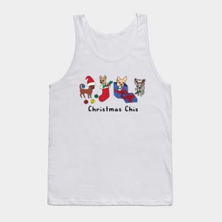 Christmas Chis - Smooth Coat Chihuahuas - Christmas Chihuahua Tee Tank Top